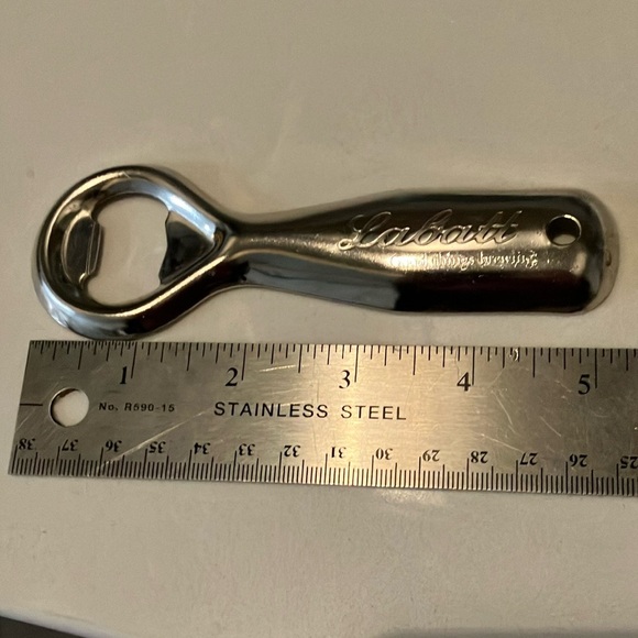 Vintage Labatt metal old school beer Bottle Opener - Picture 2 of 5
